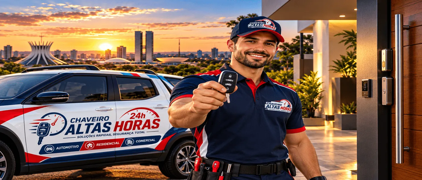Chaveiro Altas Horas, atendimento automotivo e residencial em Brasília