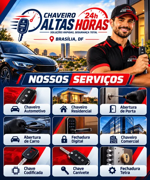 Serviços de chaveiro automotivo, residencial, abertura de portas, abertura de carros, fechaduras e chaves codificadas